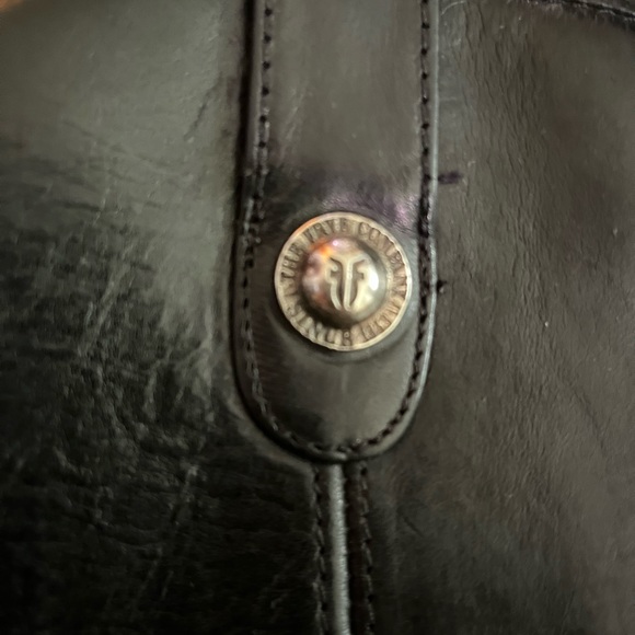 SALE Frye Melissa Button Leather Riding Boot Black Women Sz 6.5 - Picture 11 of 16